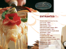 Carta platos Restaurante